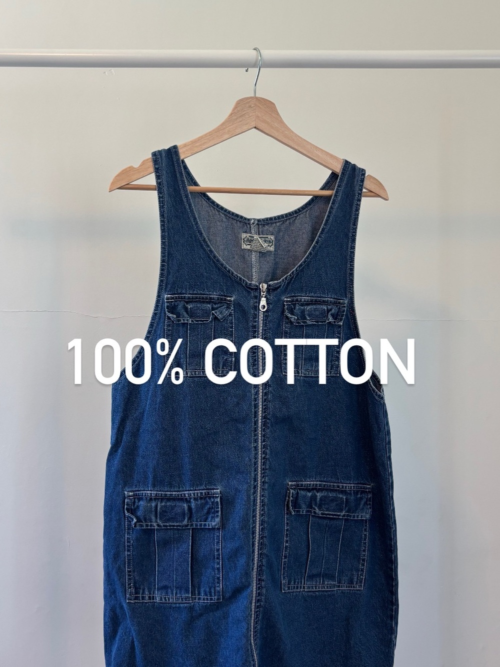 Vintage Amilano Collection | 100% Cotton Overall Dress| Y2K, 90’s | Size L